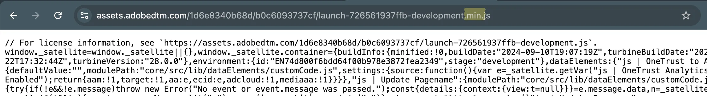 The Minified version of the Launch library