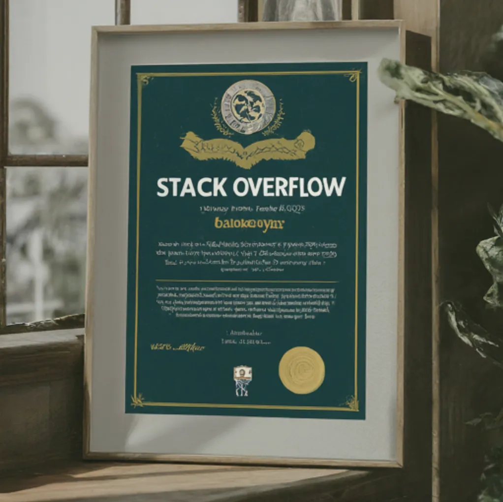 A diploma from Stack Overflow University